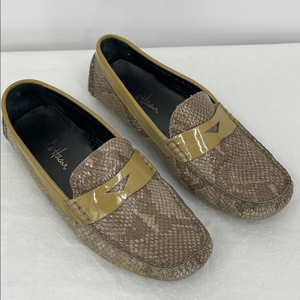 Cole Haan Tan and Brown Loafers